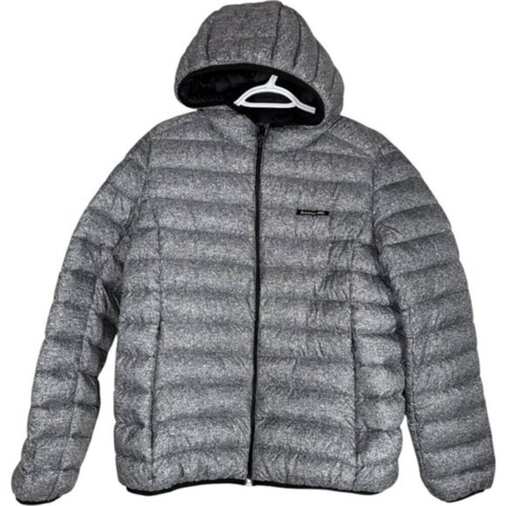Roots Packable Duck Down Puffer Jacket Salt & Pepper size XS
